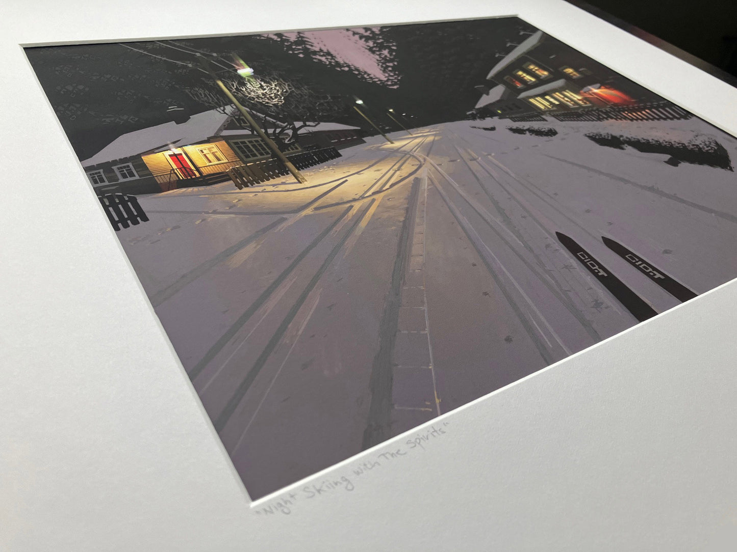 "Night Skiing With The Spirits" Giclee Print